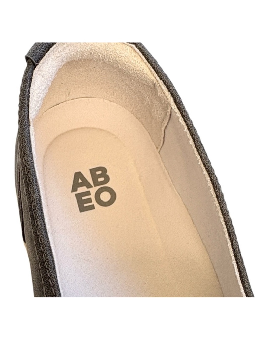 Like New ABEO Leather Encore Slip-On Comfort Loafer / Sneakers Grey Size 8.5 - Picture 7 of 11